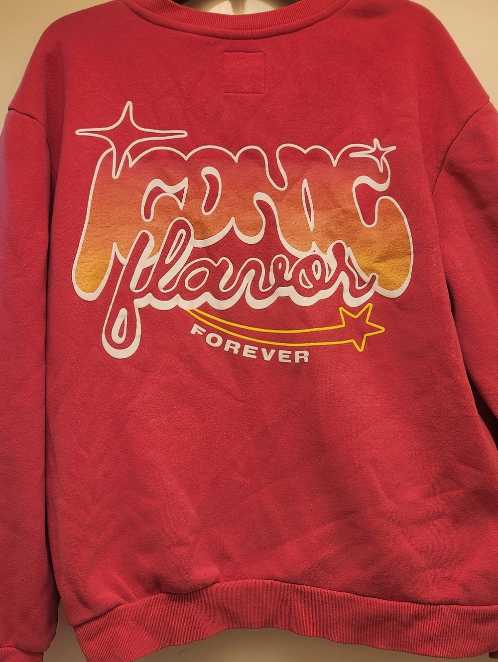 Poppi Pink 'Peach Flavor Forever' Target Graphic Sweatshirt, Large